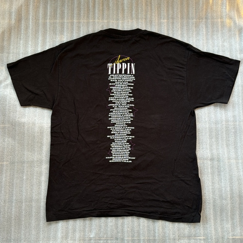 Vintage 1994 Aaron Tippin Country Music Tour T-Shirt Size XL Hanes Ultraweight - Picture 5 of 7